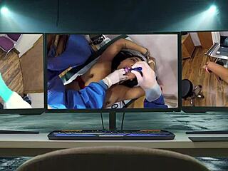 Dr. Tampa, is this Ava Siren's first gyno exam with gloves and spreading?