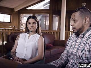 Crazy Clown Strips And Fucks Lesbian Babe In Night Club