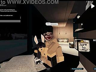 Hey, this slut gets wildly gangbanged in a Roblox condo adventure!