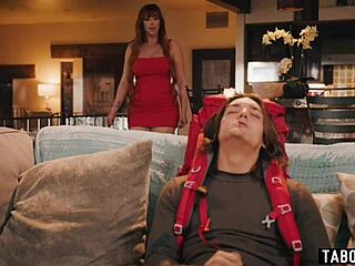 Caring Mature Milf Lauren Phillips Catches Her Neighbors Stepson