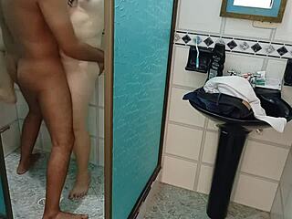 oh my god i set up a hidden camera in the bathroom to spy on her stripping and masturbate then accidentally fuck her big ass latina hardcore!