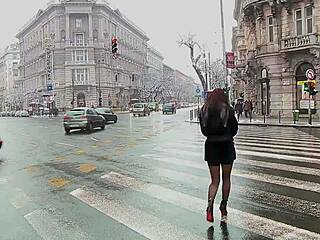 Gapping Alysha rams dildo deep in solo anal with russian toys