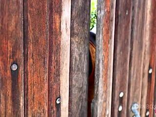 Ebony Babe Squirts on Beach After Anal with Friend