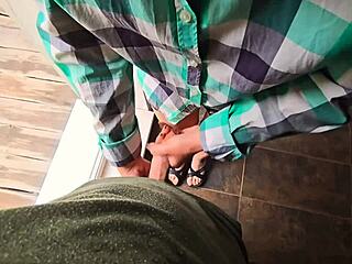 Can Stepsister Really Make Stepbrother Cum Fast In Panties Outdoors?