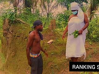 curvy bbw bends over for hardcore doggystyle pounding with monster cock outside while riding and squirting