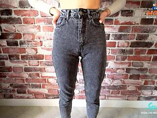 You cut my favorite jeans to cum deep in my tight pussy during rough latina action