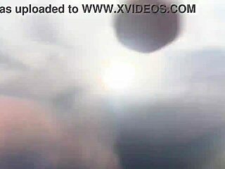 A stranger gives POV handjob on beach feeding my cum to fish publicly before everyone