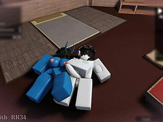 Demon girl craves more wild sex with a follower, riding his monster cock in round two.