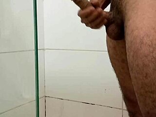 amateur guy masturbates roughly while watching his skinny wife at home