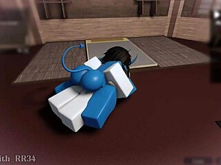 Demon girl craves more wild sex with a follower, riding his monster cock in round two.