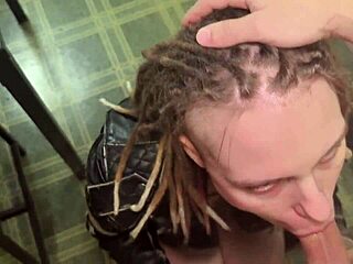 Her leather jacket sparked intense desire leading to wild blowjob doggystyle missionary on desk