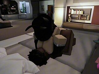 the submissive slut loves that big black cock in roblox condo