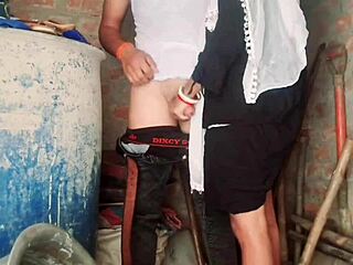 friends wife from indian village gets anniversary gift with playful intimacy