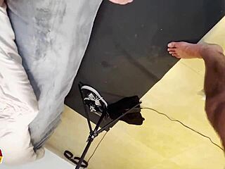 Amateur tall sexy Colombian teen Mia Caliente takes huge monster cock in her first casting interview with deep pussy creampie