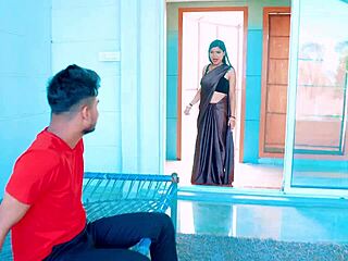 Newly married bhabhi boldly seduced by naughty friend for rough doggystyle fucking and anal on wedding bed