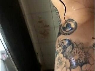 Amateur Hottie Licks And Fucks Her Girlfriend's Pussy In Steamy Homemade Bath Before Intense Anal With Monster Cock