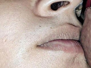 I felt so thrilled helping my Indian lover cum fast in my panties while we waited outside