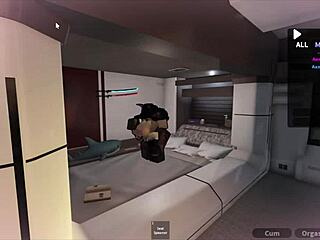 the submissive slut loves that big black cock in roblox condo