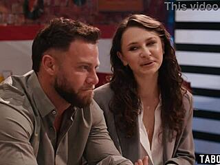 Horny petite teen 18+ Liz Jordan craves public fucking and blowjob in a diner with intense outdoor action.