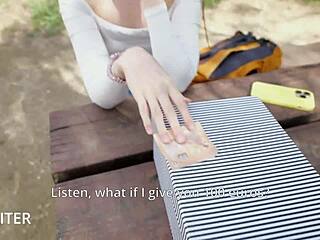 I planned a prank on this cute European beauty, but it turned into rough quickie sex with deepthroat and bondage.