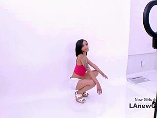 Why don't you fuck this tiny brunette hard on the sofa during her casting interview?