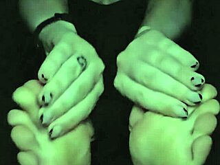 Solo fetish feet and toes after workout fingering