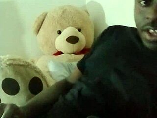 showing up for free private ebony toy masturbation session anyone can join 2