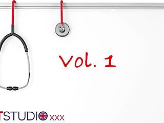 Oh nurse, your massive tits and blowjob skills are driving this hospital threesome wild with cum everywhere!