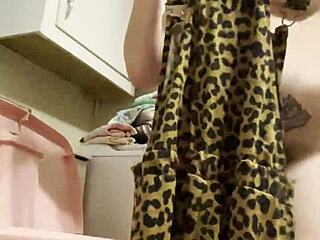 Chubby Brunette Dakota Marr Goes Naked For Laundry Time