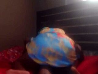 Ebony babe rides big black cock but her narrow ass and squirting pussy contrast the intense action