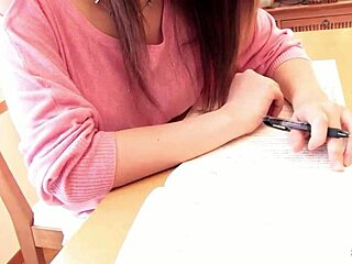 petite japanese girl caught masturbating and talks to suck boys dick