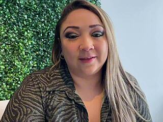 Chubby Latina Wife Enjoys Group Action With Strangers