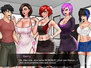 In a confined space, athletic goddesses with big tits and asses explore massive cocks in a fitness introduction scene