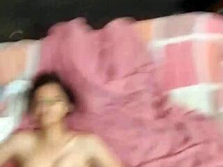 Old Man Licks and Fucks Petite Teen's Tight Wet Pussy with Condom Until Cum Inside