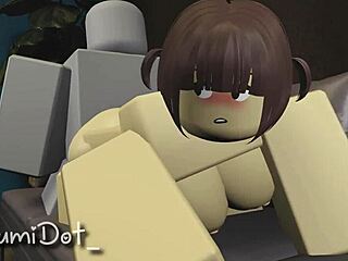 Roblox action features doggystyle missionary sex with ass bent over and tits exposed