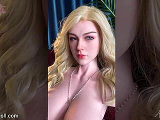 Hey, check out this gorgeous blonde babe with huge boobs showing her hot body in lingerie 😍