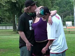 Alexis Crystal's Extreme Public Threesome Pound