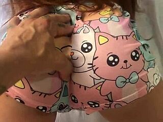 i'm fucking my sexy innocent sex toy doll like a real brunette amateur in public anal play