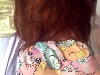 i'm fucking my sexy innocent sex toy doll like a real brunette amateur in public anal play