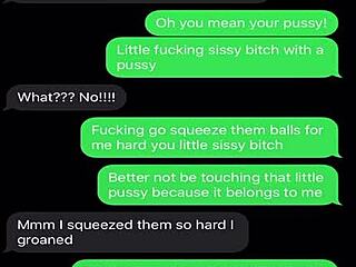 Sexting emasculating my sissy bitch humiliation