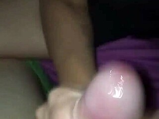 Starting with Porn, She Massages My Dick Until Milking Every Drop in Creampie Handjob