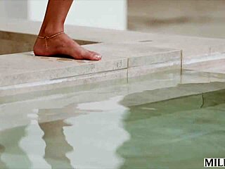 Hey, check out this naughty blonde milf shalina devine seducing her hubbys friend for deepthroat titty fuck and creampie action