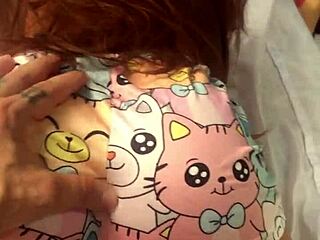 i'm fucking my sexy innocent sex toy doll like a real brunette amateur in public anal play