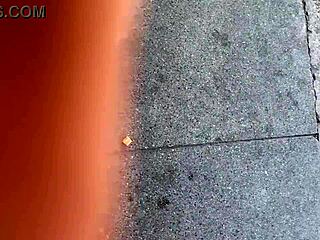 Hey, check out this Latina teen 18+ in pigtails flashing her skirt without panties on the street and public bus outdoors