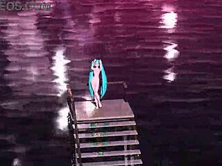 Hatsune Miku Bunny Goddess Nude Cum Tease