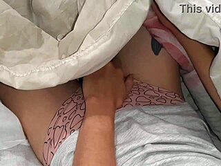 i catch my friend and we dive into a wild threesome with masturbation, cum everywhere, and lesbian orgasm action while the teacher checks homework