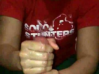 i stroke my huge cock to massive cum explosion