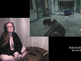 Tattooed BBW Plays Naked Last of Us 2 Fetish Game