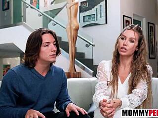 stepmom gets jealous watching me with young girlfriend