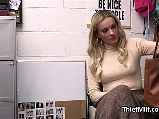 Ever spied a horny oiled cougar pounding dildo at her office desk?